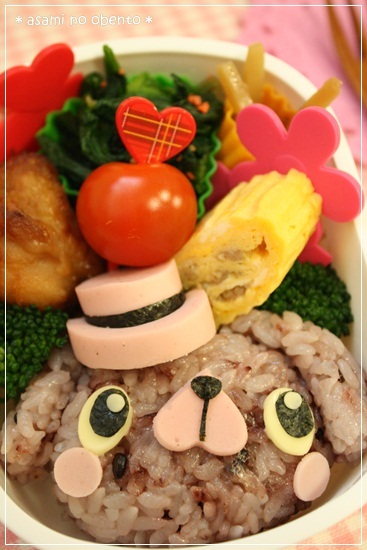 asamiのお弁当。簡単かわいいキャラ弁の作り方