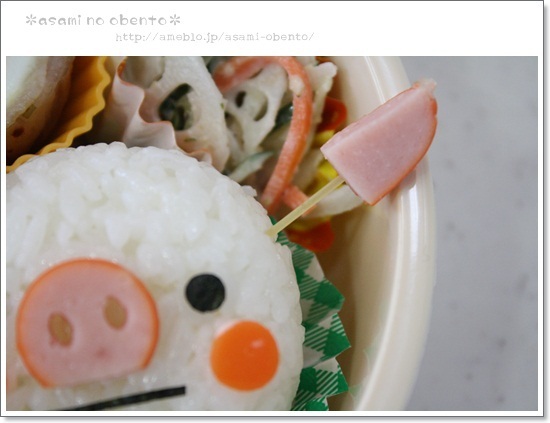 asamiのお弁当。簡単かわいいキャラ弁の作り方