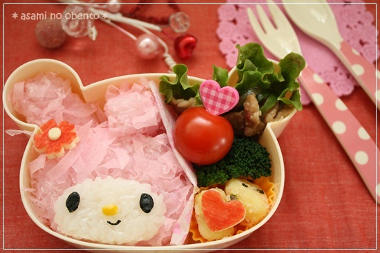 asamiのお弁当。簡単かわいいキャラ弁の作り方