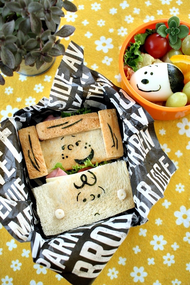 掲載 ポケットサンドでi Love スヌーピー Asamiのお弁当 簡単かわいいキャラ弁の作り方
