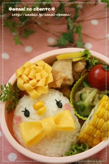 asamiのお弁当。簡単かわいいキャラ弁の作り方