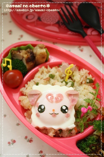 asamiのお弁当。簡単かわいいキャラ弁の作り方