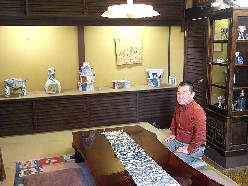 食を彩る」九谷焼作家山下 一三さんの加賀片山津の工房兼住宅にお邪魔