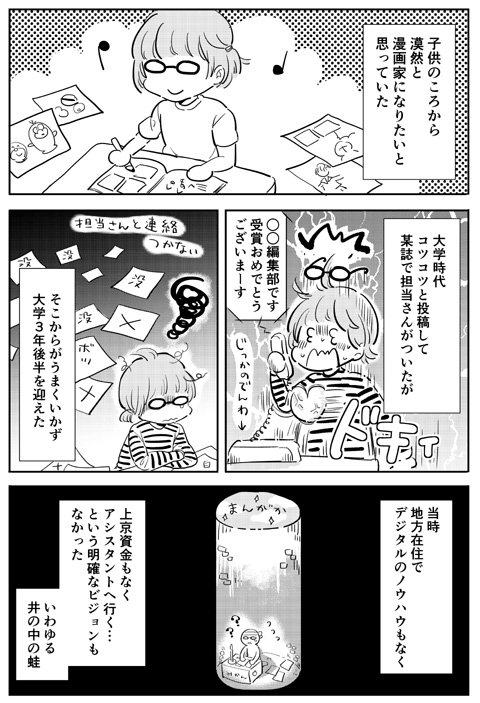 漫画家志望が新卒で内定出なかった話 1 2 姉妹と私と時々まんが 漫画家志望が新卒で内定出なかった話 1 2 姉妹と私と時々まんが