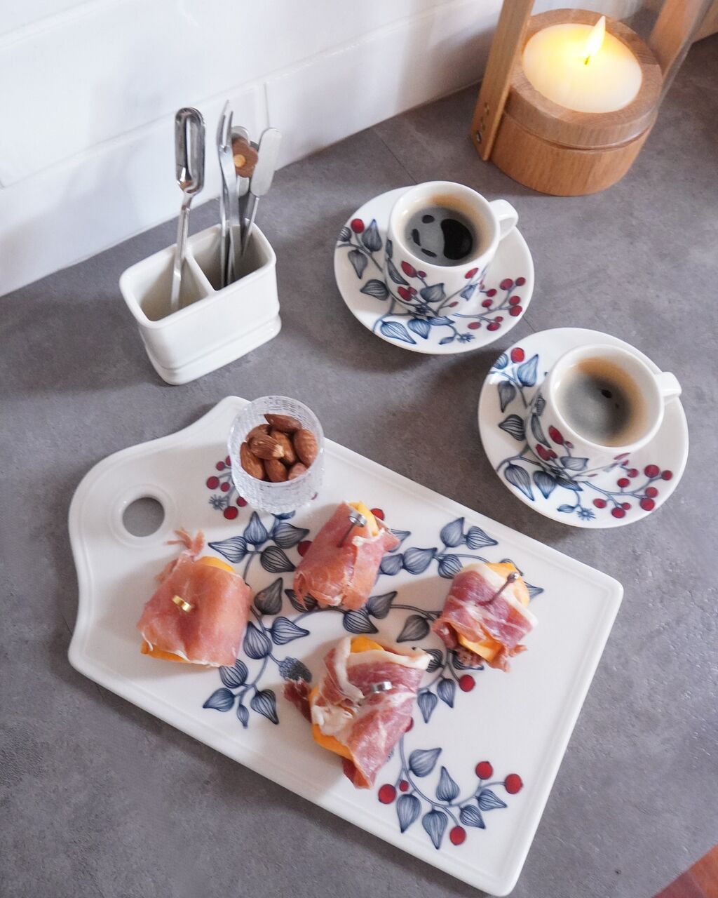 ルノ　フロストベリー　10点セット scope便】フロストベリー サービングプラターとコーヒーカップ