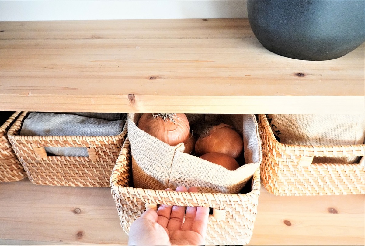 ニトリ籐かご7