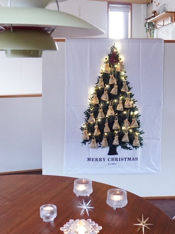 【クリスマスアドベントカレンダー】ライト＆ギフトバッグ付きで不器用でも簡単におしゃれに飾れる～♪PR