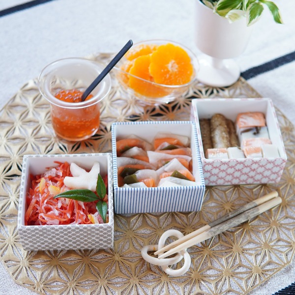 scope】陶器のおしゃれ重箱♪年中保存容器としても使え時短で超便利