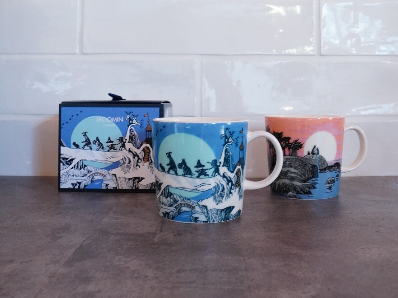フィンエアー100周年記念限定「ムーミンジャーニー」マグ♪特別感の