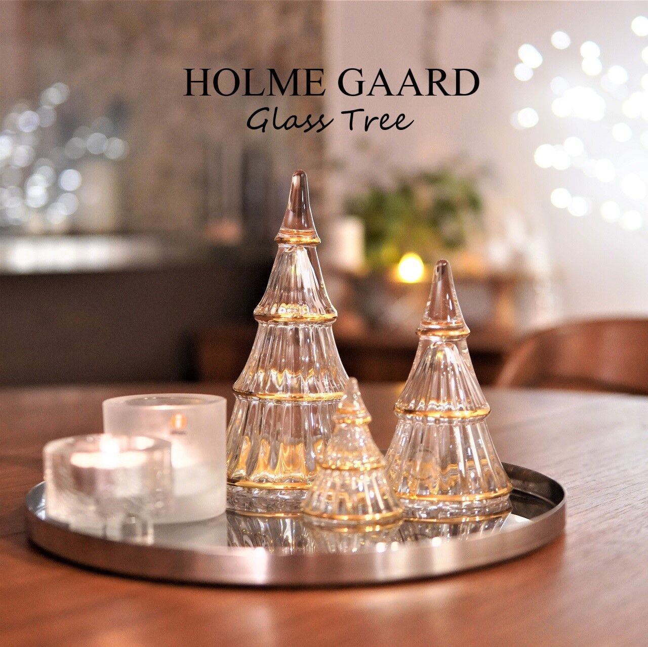 北欧インテリア】新入りのホルムガードのガラスのツリー♪Xmas