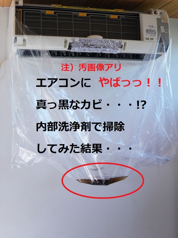 エアコン吹き出し口のカビを撃退!内部洗浄剤で掃除してみた結果・・・