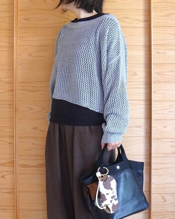 ノアル重ね着ニット_TOP