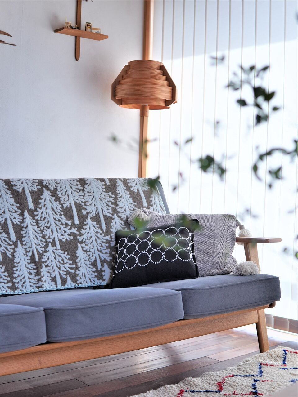 ミナペルホネン eメッツァ モミの木ブランケット 貴重 新品、未使用 metsä ブランケット - minä perhonen