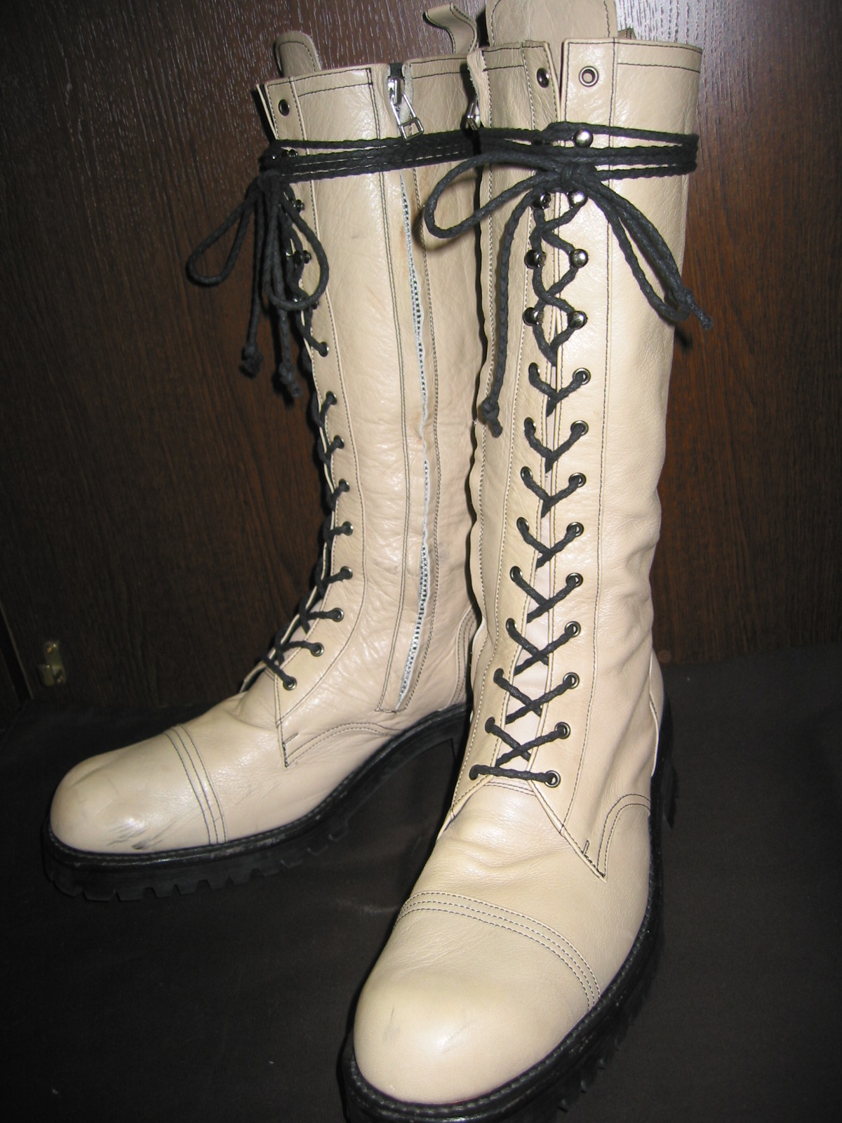 5351 Pour Les Hommesの編み上げロングブーツ Ash S Mail