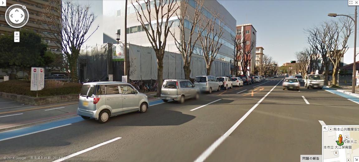 熊本市「学園大前通り」の自転車レーン整備の惨状 : サイクルプラス 