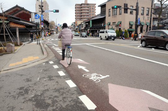 50m 道路 金沢 自転車自転車通行空間