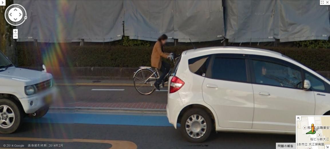 熊本市「学園大前通り」の自転車レーン整備の惨状 : サイクルプラス