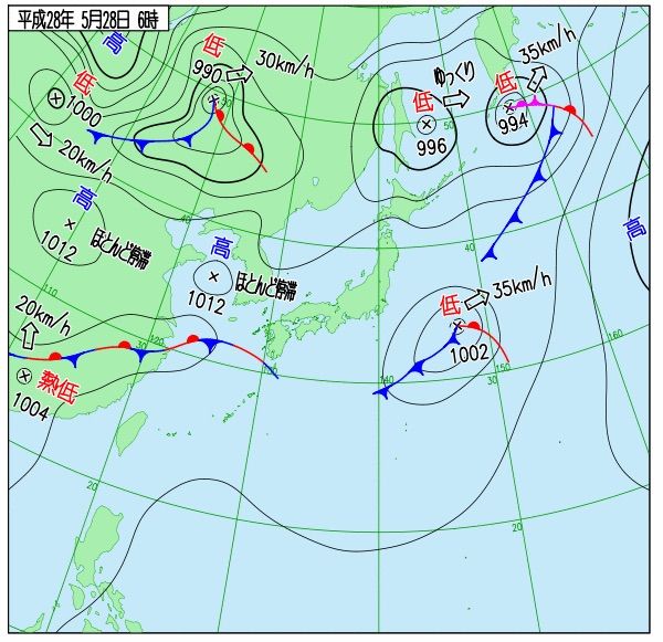 日中は関東以西で雲優勢 九州四国は雨のところも 梅雨入り 16年5月28日 ある社会人の成長日記