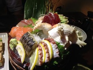 豪華な刺身盛り