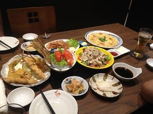今夜はいつもと違った献立で