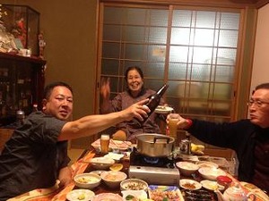 まさに理想的な親子の晩酌ですな