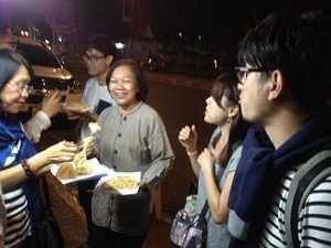 コリアンのロッティを食べさせてもらう