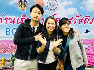 ウドンタニ空港で