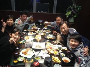 妹さん家族と会食