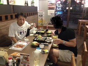 愛泰家O氏と呑む