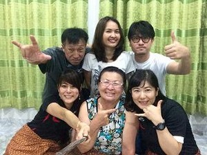 T母と記念撮影