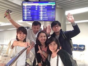 ウドンタニ空港で