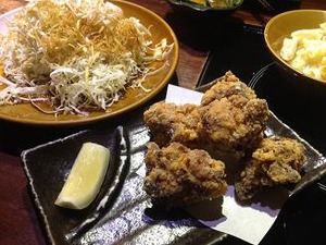鶏の唐揚げに