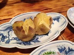 北海道産男爵芋バター乗せ
