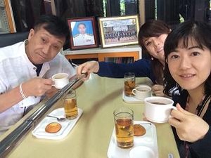 N校でカフェ
