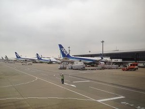 千歳空港到着