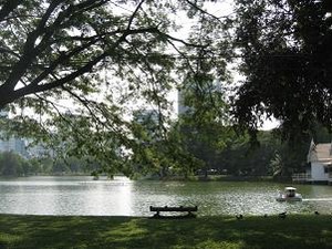 公園の池