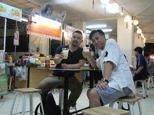 Dちゃんと乾杯