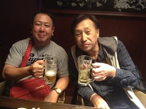 大将とおつかれさま乾杯