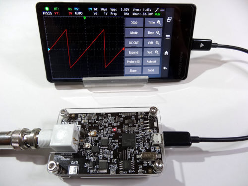 Androidスマホに対応したusbオシロスコープ Droidoscillo 出張先に持っていくのに便利そう 0を1にする 検査機メーカーになった町工場のブログ