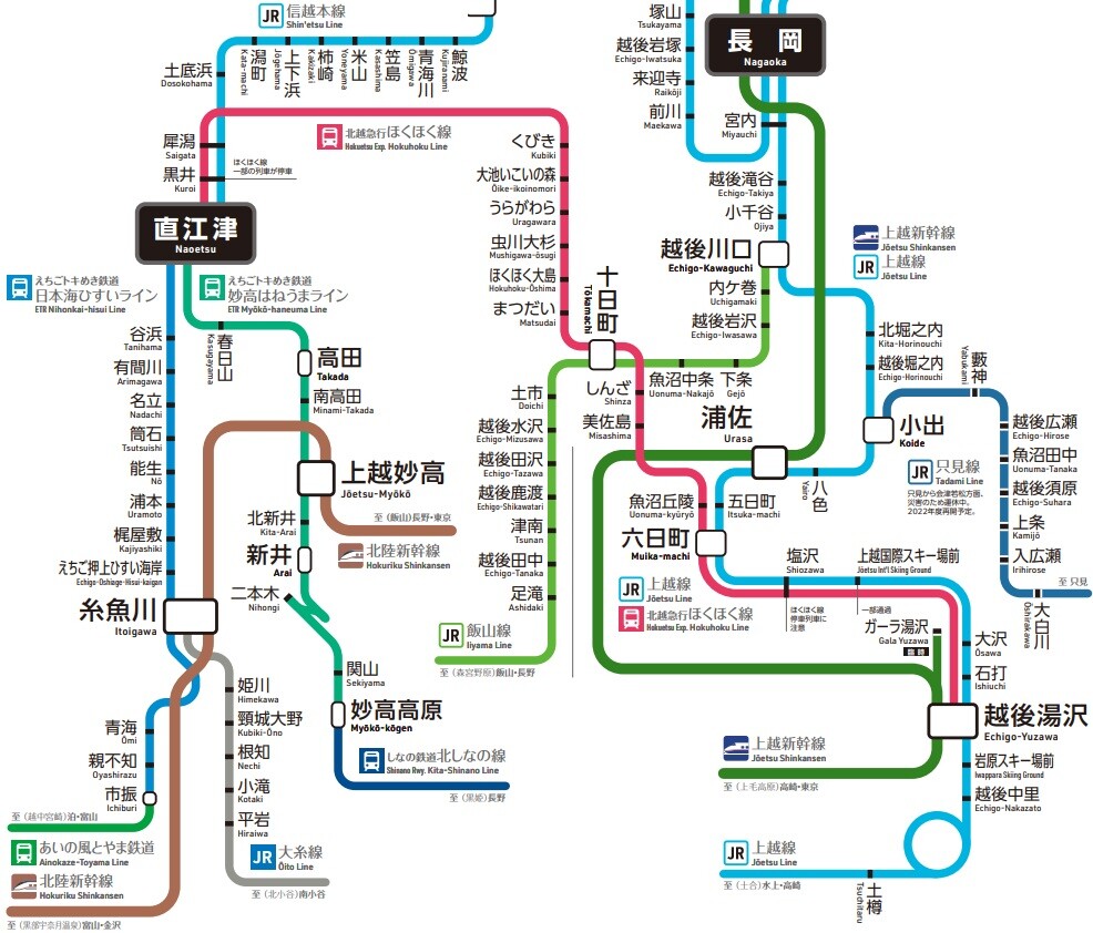 鉄道　運転関係路線図　信越本線 File:信越・北陸地区路線図.png - Wikimedia Commons