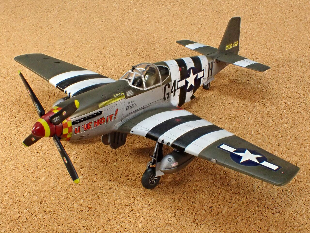 ハセガワ 1/72 アメリカ陸軍 戦闘機 「P-51B ムスタング