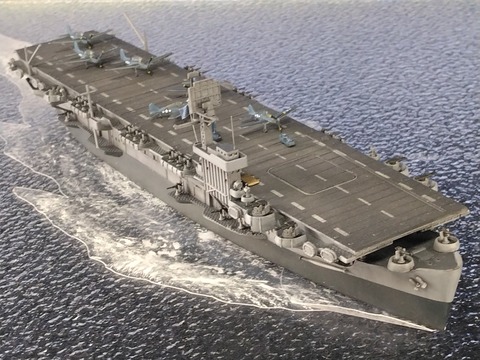1/700 アメリカ海軍 護衛空母ブレトン 完成品ジオラマ 1/700 アメリカ海軍 護衛空母ブレトン 完成品ジオラマ - メルカリ