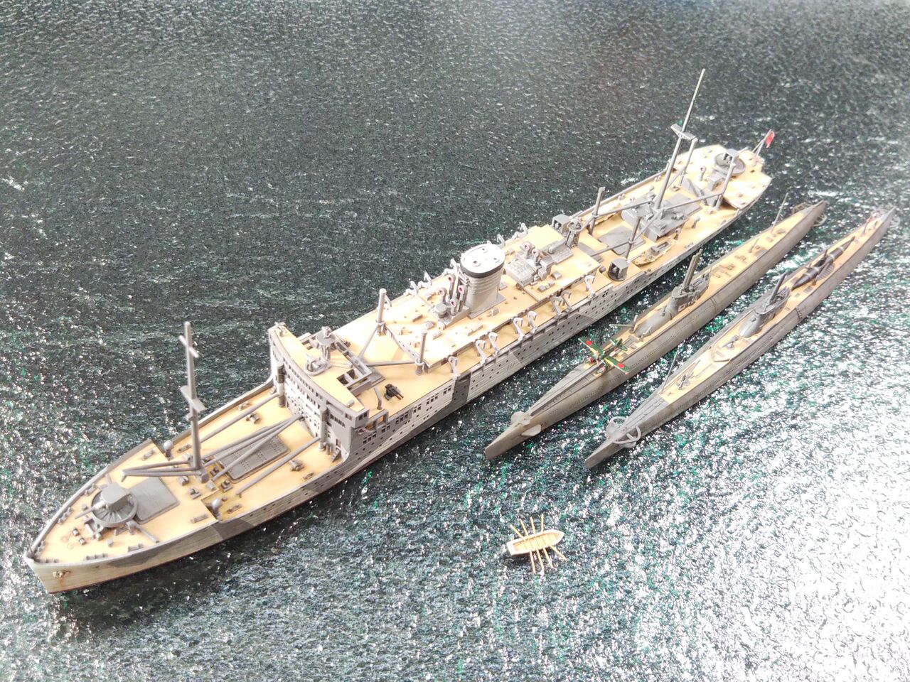 ハセガワ 1/700 日本海軍 特設潜水母艦 「平安丸 1943」 : 常磐 ハセガワ 1/700 日本海軍 特設潜水母艦 「平安丸 1943」 : 常磐