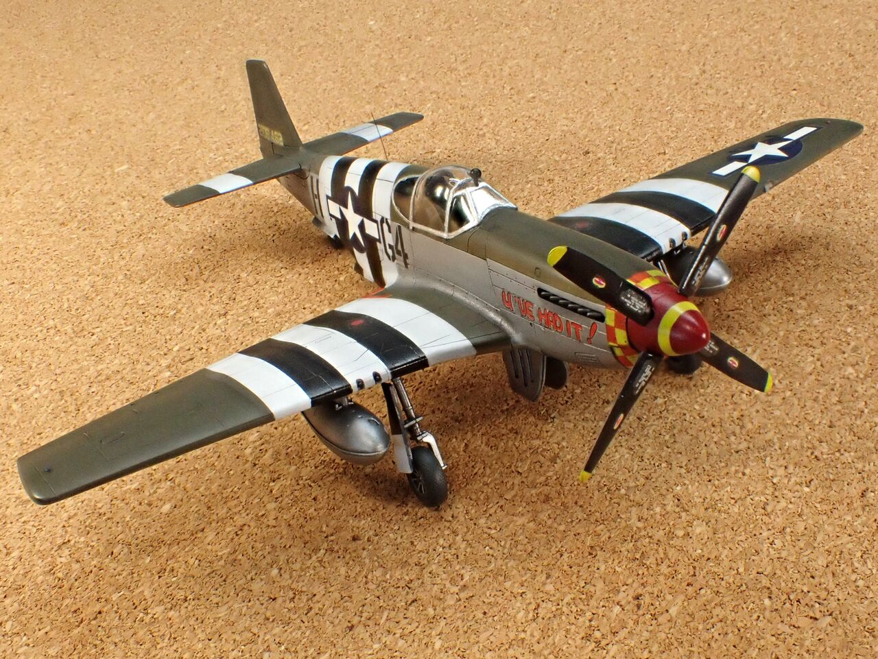 ハセガワ 1/72 アメリカ陸軍 戦闘機 「P-51B ムスタング