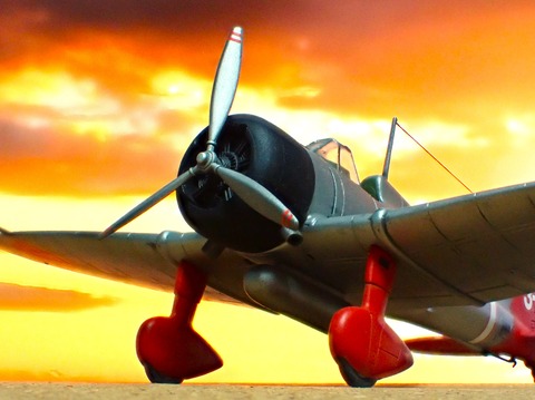 童友社 1/72 日本海軍 九六式艦上戦闘機（CLAUDE） : 常磐重工 -JOBAN