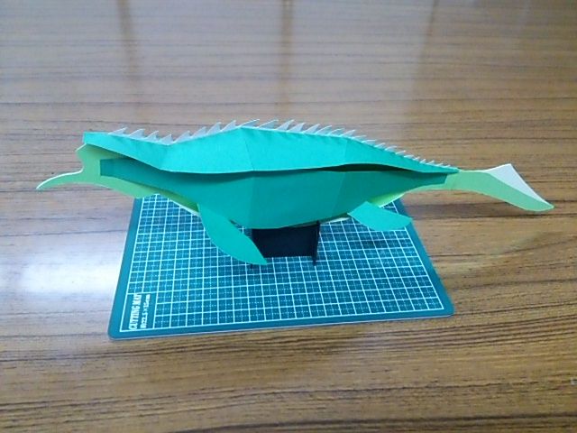 ペーパークラフト第39回 モササウルス その2 しんくんパパの行け行け ホビーライフv2 ペーパークラフト第39回 モササウルス その2 しんくんパパの行け行け ホビーライフv2