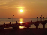 夕陽の白山島橋