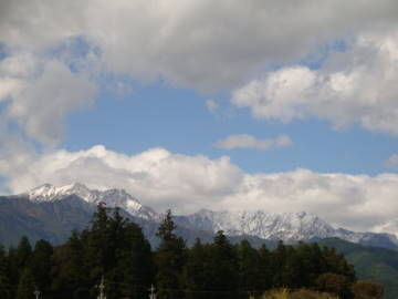 爺ケ岳 初冠雪