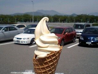 長野県小布施町 小布施パーキングエリア 栗ソフトクリーム みちのく 行ったり来たり