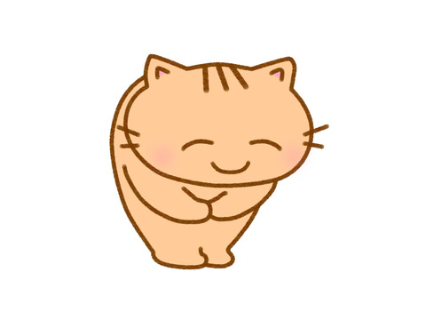 猫 おじぎ